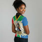 Nelson Mandela International Day 46664 Women Polo Shirt Its In Our Hands - Batik Pattern - African Pride