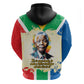 Nelson Mandela International Day 46664 Zip Hoodie Its In Our Hands - Batik Pattern - African Pride