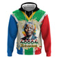 Nelson Mandela International Day 46664 Zip Hoodie Its In Our Hands - Batik Pattern - African Pride