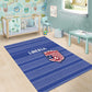 Liberia Football Area Rug African Tribal Pattern - Blue Jersey - African Pride