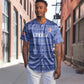 Custom Liberia Football Baseball Jersey African Tribal Pattern - Blue Jersey - African Pride