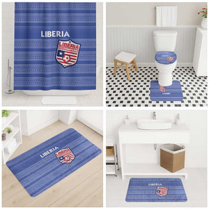 Liberia Football Bathroom Set Women Blue Jersey