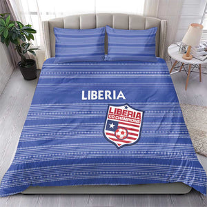 Liberia Football Bedding Set African Tribal Pattern - Blue Jersey - African Pride