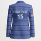 Custom Liberia Football Blazer Women Blue Jersey