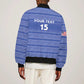 Custom Liberia Football Bomber Jacket African Tribal Pattern - Blue Jersey - African Pride