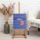 Liberia Football Canvas Wall Art African Tribal Pattern - Blue Jersey - African Pride