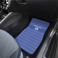 Liberia Football Car Mats African Tribal Pattern - Blue Jersey - African Pride