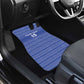 Liberia Football Car Mats African Tribal Pattern - Blue Jersey - African Pride