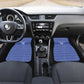 Liberia Football Car Mats African Tribal Pattern - Blue Jersey - African Pride