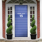 Custom Liberia Football Door Cover Women Blue Jersey