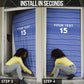Custom Liberia Football Door Cover Women Blue Jersey