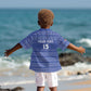 Custom Liberia Football Kid Hawaiian Shirt African Tribal Pattern - Blue Jersey - African Pride