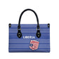 Liberia Football Leather Bag Women Blue Jersey
