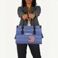 Liberia Football Leather Bag Women Blue Jersey