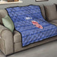 Liberia Football Quilt African Tribal Pattern - Blue Jersey - African Pride