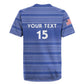 Custom Liberia Football Rugby Jersey African Tribal Pattern - Blue Jersey - African Pride