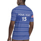 Custom Liberia Football Rugby Jersey African Tribal Pattern - Blue Jersey - African Pride