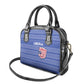 Liberia Football Shoulder Handbag African Tribal Pattern - Blue Jersey - African Pride
