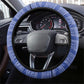 Liberia Football Steering Wheel Cover African Tribal Pattern - Blue Jersey - African Pride