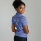 Custom Liberia Football Women Polo Shirt African Tribal Pattern - Blue Jersey - African Pride