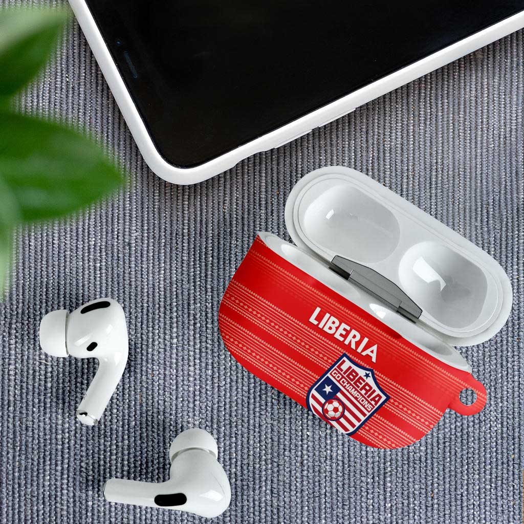 Liberia Football AirPods Case Women Red Jersey