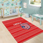 Liberia Football Area Rug African Tribal Pattern - Red Jersey - African Pride