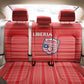 Liberia Football Back Car Seat Cover African Tribal Pattern - Red Jersey - African Pride
