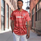 Custom Liberia Football Baseball Jersey African Tribal Pattern - Red Jersey - African Pride