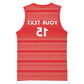 Custom Liberia Football Basketball Jersey African Tribal Pattern - Red Jersey - African Pride