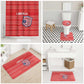 Liberia Football Bathroom Set Women Red Jersey