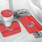 Liberia Football Bathroom Set Women Red Jersey