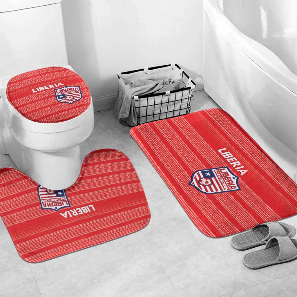 Liberia Football Bathroom Set Women Red Jersey
