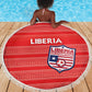 Liberia Football Beach Blanket African Tribal Pattern - Red Jersey - African Pride