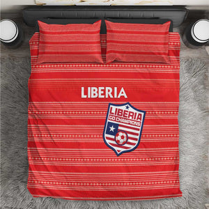 Liberia Football Bedding Set African Tribal Pattern - Red Jersey - African Pride