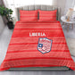 Liberia Football Bedding Set African Tribal Pattern - Red Jersey - African Pride