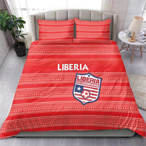 Liberia Football Bedding Set African Tribal Pattern - Red Jersey - African Pride