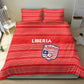 Liberia Football Bedding Set African Tribal Pattern - Red Jersey - African Pride