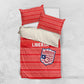 Liberia Football Bedding Set African Tribal Pattern - Red Jersey - African Pride