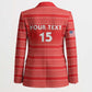 Custom Liberia Football Blazer Women Red Jersey