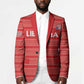 Custom Liberia Football Blazer Women Red Jersey