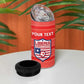 Custom Liberia Football 4 in 1 Can Cooler Tumbler African Tribal Pattern - Red Jersey - African Pride