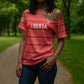 Custom Liberia Football Cross Shoulder Shirt Women Red Jersey
