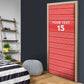 Custom Liberia Football Door Cover Women Red Jersey