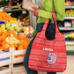 Liberia Football Grocery Bag African Tribal Pattern - Red Jersey - African Pride