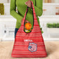 Liberia Football Grocery Bag African Tribal Pattern - Red Jersey - African Pride