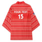 Custom Liberia Football Kimono Women Red Jersey