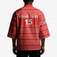 Custom Liberia Football Kimono Women Red Jersey