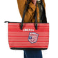 Liberia Football Leather Tote Bag African Tribal Pattern - Red Jersey - African Pride