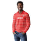 Custom Liberia Football Long Sleeve Polo Shirt African Tribal Pattern - Red Jersey - African Pride
