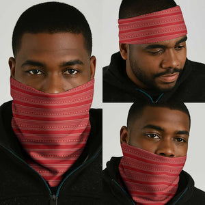 Liberia Football Neck Gaiter African Tribal Pattern - Red Jersey - African Pride